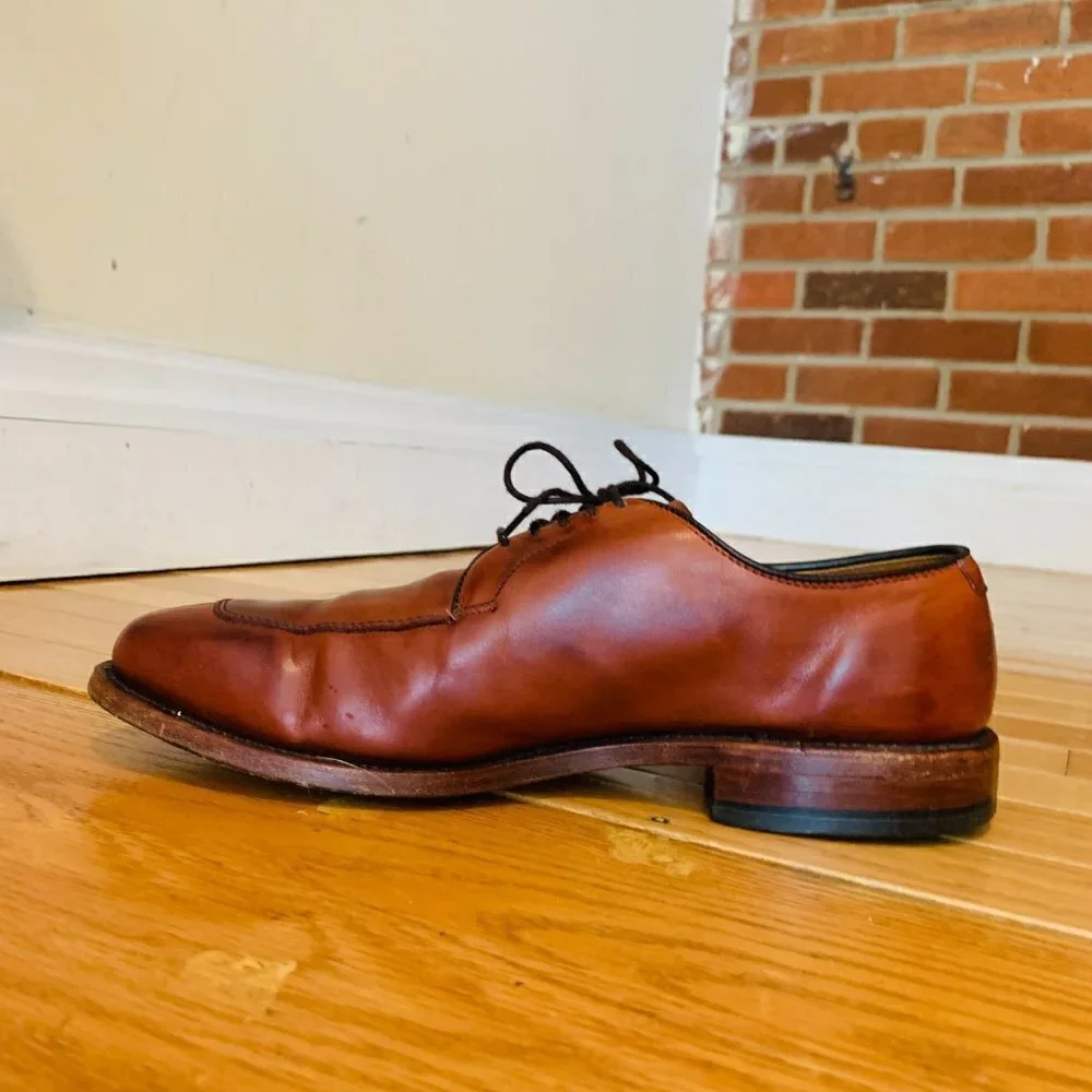Allen Edmonds Mens Delray Oxford Leather Dress Shoes Size 7.5 D